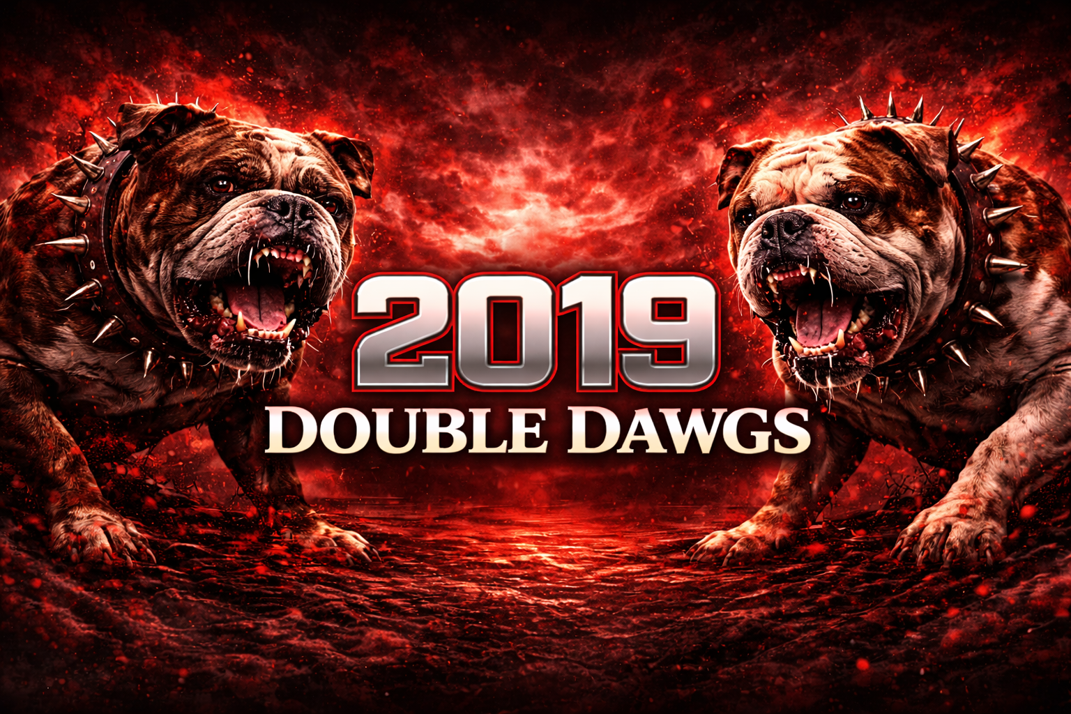 2019 championship artwork for Double Dawgs